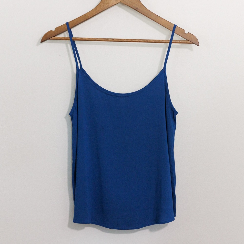Zenana Womens Blue Rayon Spaghetti Strap Camisole Tank Top QT-7261A3 Small